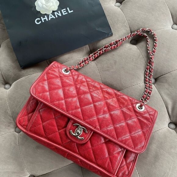 Chanel classic french riviera flap Shoulder Bag - Picture 1 of 14